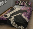 Cow Dot Art Quilt Bed Set
