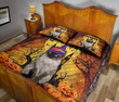 Siamese Cat Halloween Quilt Bedding Set