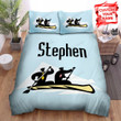 Rowing Silhouette Illustration Bed Sheets Spread  Duvet Cover Bedding Sets