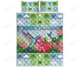 Hummingbird Live Love Patchwork Pattern Quilt Bedding Set