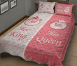Pig His Queen Her King Quilt Bed Set