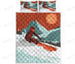 Ski Retro Slope Quilt Bed Set
