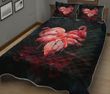 Flamingo Heart Quilt Bed Set