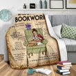 Anatomy Of A Bookworm Sherpa Fleece Blanket Perfect Gifts For Book Lovers Great Customized Blanket For Birthday Christmas Thanksgiving