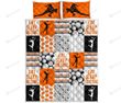 Eat Sleep Volleyball Pattern Quilt Bed Set