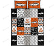Drag Racing Orange Quilt Bed Set