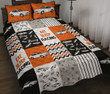 Drag Racing Orange Quilt Bed Set