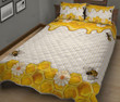 Honey Bee And Daisy Quilt Bed Set