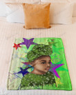 Afro Licious Girl - Afrocentric Afro Turban Girl Fleece, Sherpa Blanket Great Gifts For Birthday Christmas Thanksgiving Anniversary
