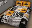 Manger Dormir Motoneige Yellow Quilt Bed Set