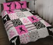 Eat Sleep Karate Pink Version Quilt Bed Set