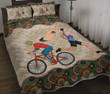 Triathletes Vintage Mandala Quilt Bed Set