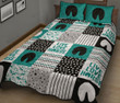 Horse Pattern Quilt Bedding Set