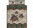 Turtle Vintage Mandala Quilt Bed Sheets Spread Duvet Cover Bedding Sets