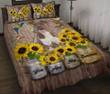 Staffordshire Bull Terrier You Are My Sunshine Quilt Bed Set