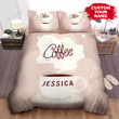 Personalized Warm Coffee Cup Digital Art Bed Sheets Spread  Duvet Cover Bedding Sets