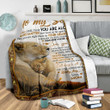Personalized Lion To My Son Never Feel That You Are Alone From Mom Sherpa Fleece Blanket Great Customized Blanket Gifts For Birthday Christmas Thanksgiving Anniversary