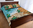 Turtle Arrow Direction Quilt Bed Sheets Spread Duvet Cover Bedding Sets