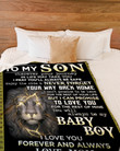 Personalized To My Son Never Forget Your Way Back Home From Mom Light Ray From Lion Sherpa Fleece Blanket Great Customized Blanket Gifts For Birthday Christmas Thanksgiving