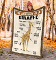The Anatomy Of Giraffe Sherpa Fleece Blanket Perfect Gifts For Giraffe Lovers Great Customized Blanket For Birthday Christmas Thanksgiving