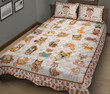 I Love My Akita Quilt Bed Sets