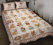 I Love My Akita Quilt Bed Sets