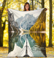 Kayak Nose On The River Sherpa Fleece Blanket  Great Customized Blanket Gifts For Birthday Christmas Thanksgiving