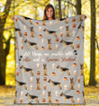 German Shepherd All Things Are Possible Sherpa Fleece Blanket Great Customized Blanket Gifts For Birthday Christmas Thanksgiving