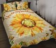 Turtle Sunflower Butterfly Quilt Bed Set