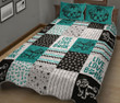 Shih Tzu Dog Pattern Quilt Bed Set