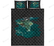 Turtle Shadow Quilt Bed Sheets Spread Duvet Cover Bedding Sets