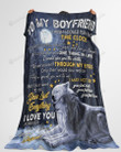 Personalized  To My Boyfriend I Just Want To Be Your Last everything, I Love You Forever & Always Sherpa Fleece Blanket