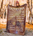 Capricorn Zodiac Vintage Sherpa Fleece Blanket Great Customized Blanket Gifts For Birthday Christmas Thanksgiving