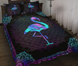 Flamingo and Mandala Pattern Quilt  Bed Sheets Spread  Duvet Cover Bedding Sets