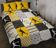 Dirt And Bling Softball Thing Yellow Version Quilt Bed Set