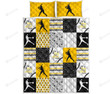 Dirt And Bling Softball Thing Yellow Version Quilt Bed Set
