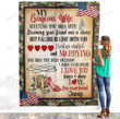 Personalized Name Gifts To Wife Meeting You Was Fate From Husband American Camo Pattern Sherpa Fleece Blanket Great Customized Blanket Gifts For Birthday Christmas Thanksgiving