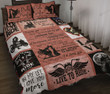 Motorcycling I Choose You To Do Life With Quilt Bed Set