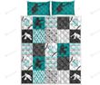 Dirt And Bling Softball Thing Catcher Teal Gray Version Quilt Bed Set