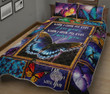 Butterfly I Miss You Quilt Bed Set