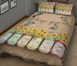 Hummingbird God Says You Are Quilt Bed Set