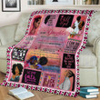 Personalized To My Daughter Black Girl From Your Dad Fleece Blanket Great Customized Blanket Gifts for Birthday Christmas Anniversary