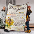 Personalized Bear To My Dear Daughter I'll Always Be There To Love You And Support You Fleece Blanket Great Customized Blanket Gifts For Birthday Christmas Thanksgiving