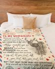 Personalized Love Letter To My Boyfriend From Girlfriend Deer Couple LOVING YOU IS MY LIFE Fleece/Sherpa Blanket Great Customized Gifts For Family Birthday Christmas Thanksgiving Anniversary