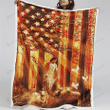Jesus And Lamp America Fleece, Sherpa Blanket Great Gifts For Birthday Christmas Thanksgiving Anniversary