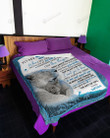 Personalized To My Son, When Life Gets Hard And You Feel Alone, Remember That There Are From Mom, Blue Lioness Sherpa Fleece Blanket Great Customized Blanket Gifts For Birthday Christmas Thanksgiving