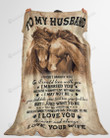 Personalized To My Husband From Your Wife Horse Couple HOW SPECIAL YOU ARE TO ME Fleece/Sherpa Blanket Great Customized Gifts For Family Birthday Christmas Thanksgiving Anniversary