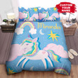 Artwork Of Unicorn Clouds Bed Sheets Spread  Duvet Cover Bedding Sets