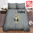 Cycling Biker View From Below Illustration Bed Sheets Spread  Duvet Cover Bedding Sets