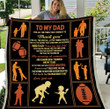 Personalized Football To My Dad Blanket From Son To Dad For All The Times I Forgot To Thank You Blanket Gift For Dad Football Dad Blanket Father's Day Blanket Birthday Christmas